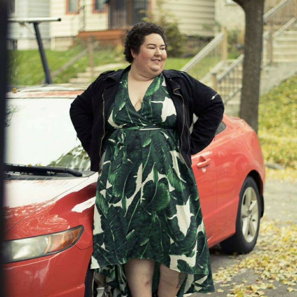 Simply Be Printed Dip Dress